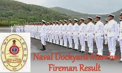 Naval Dockyard Mumbai Fireman Result 2024