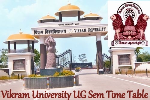 Vikram University Time Table 2023