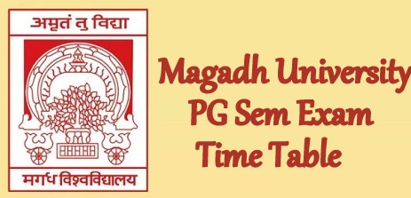 Magadh University PG Time Table 2024