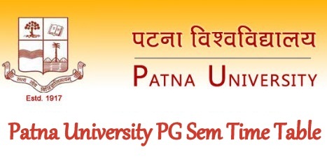 Patna University PG Time Table 2024