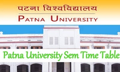 Patna University Time Table 2024