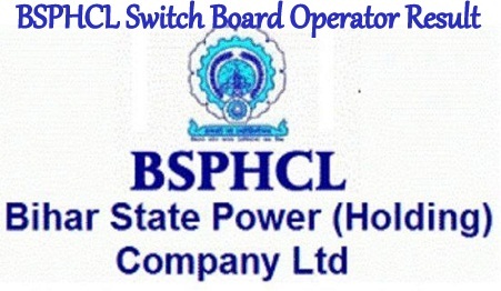 BSPHCL Switch Board Operator Result