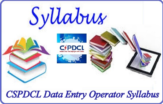 CSPDCL Data Entry Operator Syllabus 2018