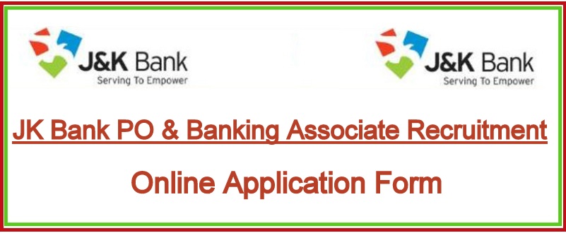 JK Bank PO & Banking Associates Notification 2024