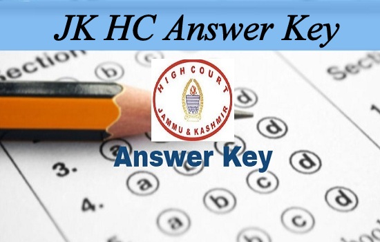 JK HC Answer Key 2018