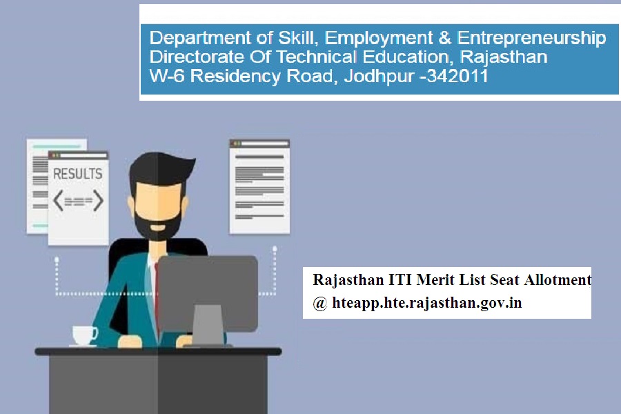 Rajasthan ITI Merit List 2022
