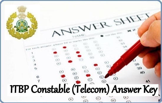 ITBP Constable Telecom Answer Key 2019