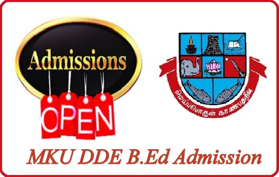 MKU DDE B.Ed Admission 2024