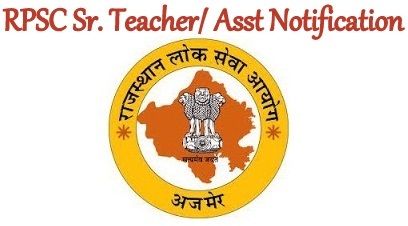 RPSC Sr. Teacher Asst Notification