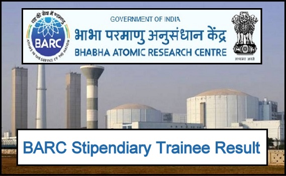 BARC Stipendiary Trainee Result 2019