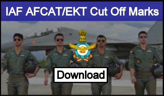 IAF AFCAT EKT Cut Off 2024