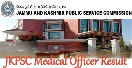 JKPSC Medical Officer Result