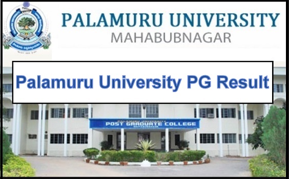 Palamuru University PG Result 2024