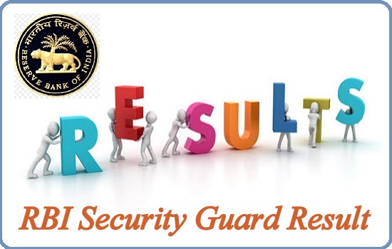 RBI Security Guard Result 2019