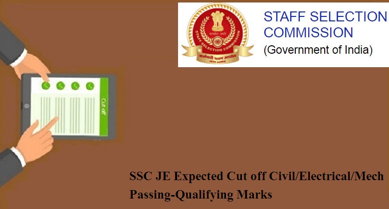 SSC JE Expected Cut off 2022