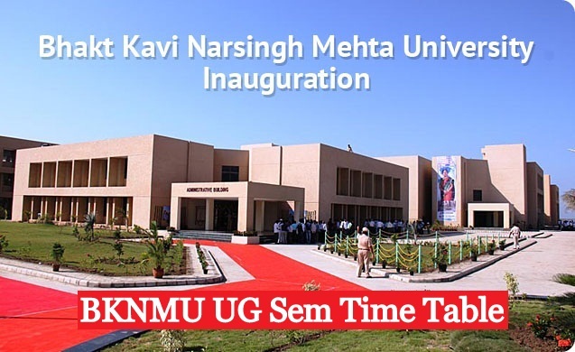 BKNMU Time Table 2024