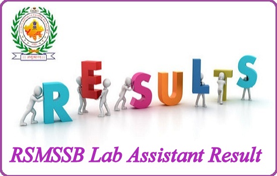 RSMSSB Lab Assistant Result 2019