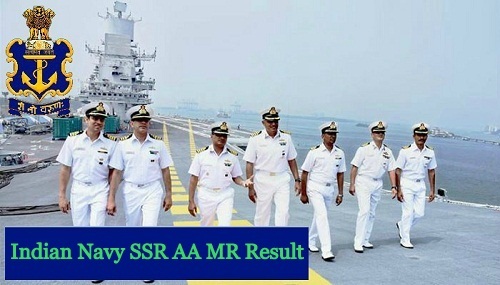 Indian Navy SSR AA MR Result 2024