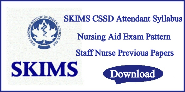 SKIMS Nursing Aid Syllabus