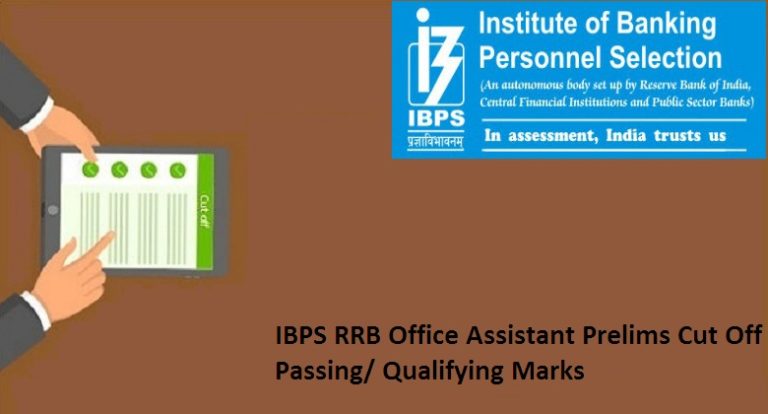 IBPS RRB Office Assistant Prelims Cut Off 2024 OA Gen EWS OBC SC ST