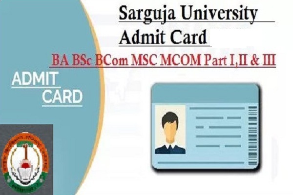 Sarguja University Admit Card 2024