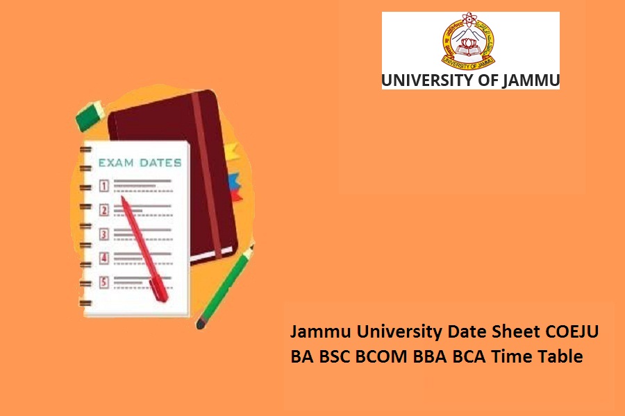 Jammu University Date Sheet 2023