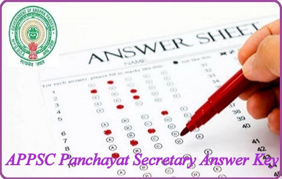 APPSC Panchayat Secretary Answer Key 2023