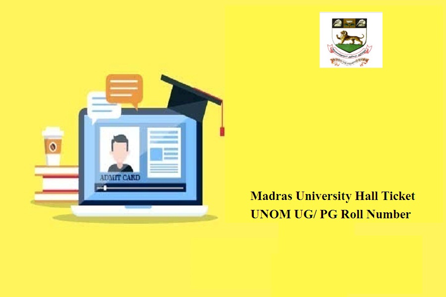 Madras University Hall Ticket 2024