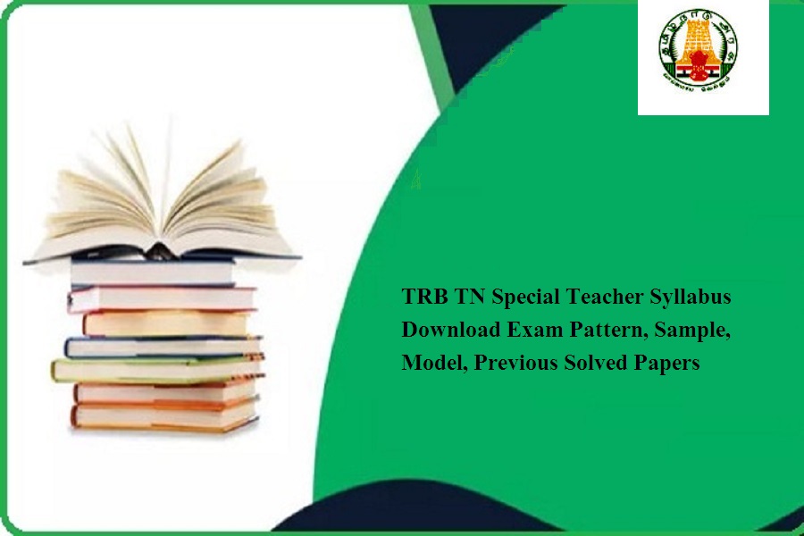 TRB TN Special Teacher Syllabus 2024
