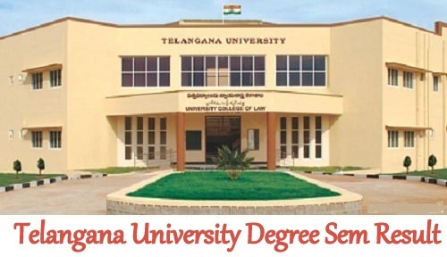 Telangana University Degree Results 2022
