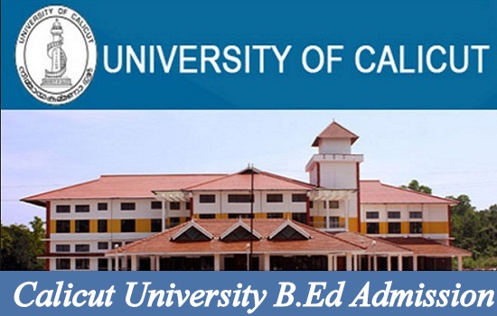 Calicut University B.Ed Admission 2024