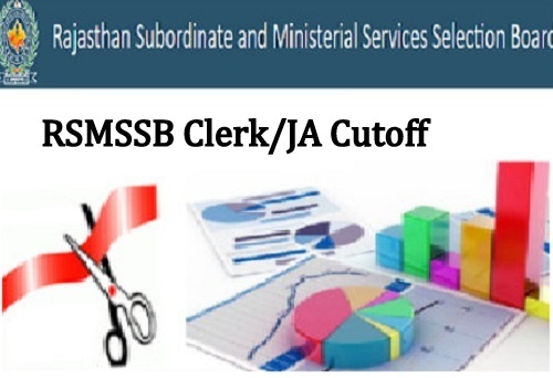RSMSSB Clerk Cut off 2024