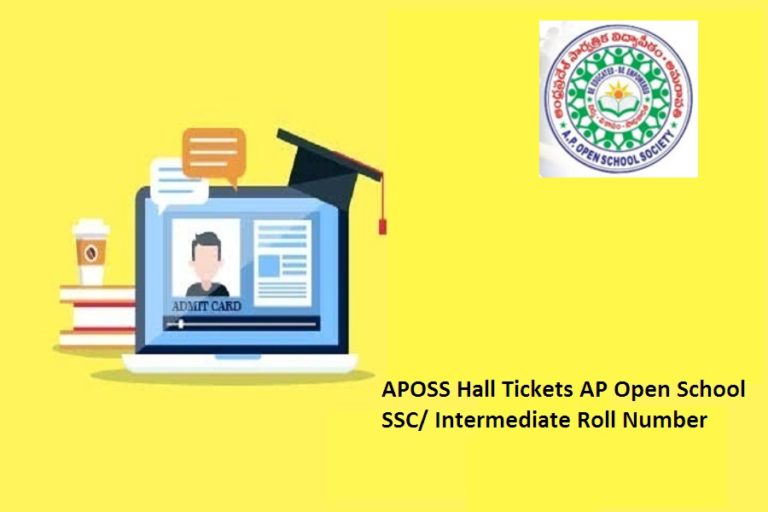 APOSS Hall Tickets 2024 AP Open School SSC/ Intermediate Roll Number