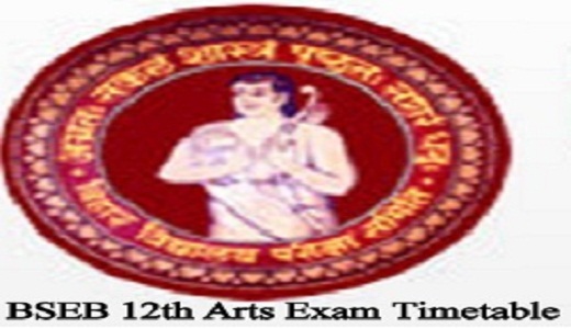 BSEB 12th Arts Time Table 2023