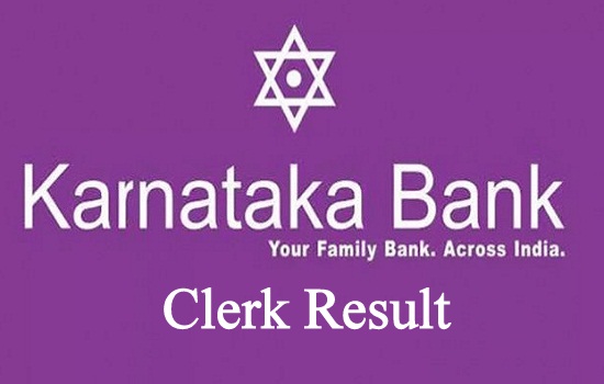 Karnataka Bank Clerk Result 2024
