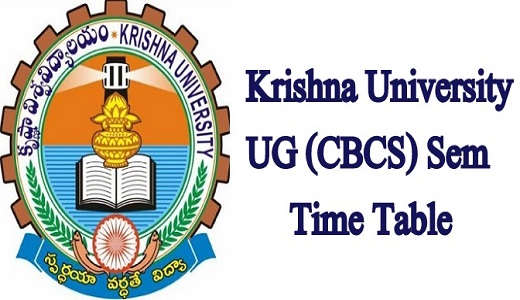 Krishna University Time Table 2022