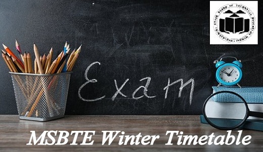 MSBTE Time Table Winter 2021