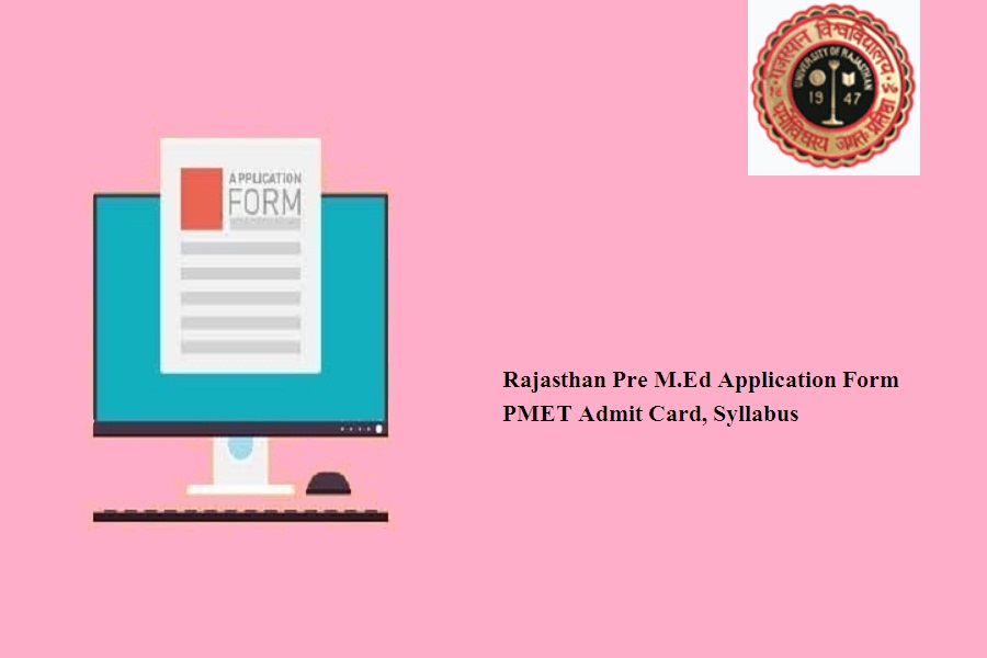 Rajasthan Pre M.Ed Application Form 2024