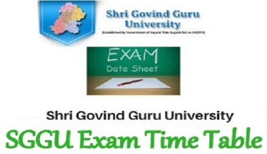 SGGU Exam Time Table 2023