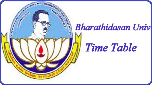 Bharathidasan University Time Table 2022