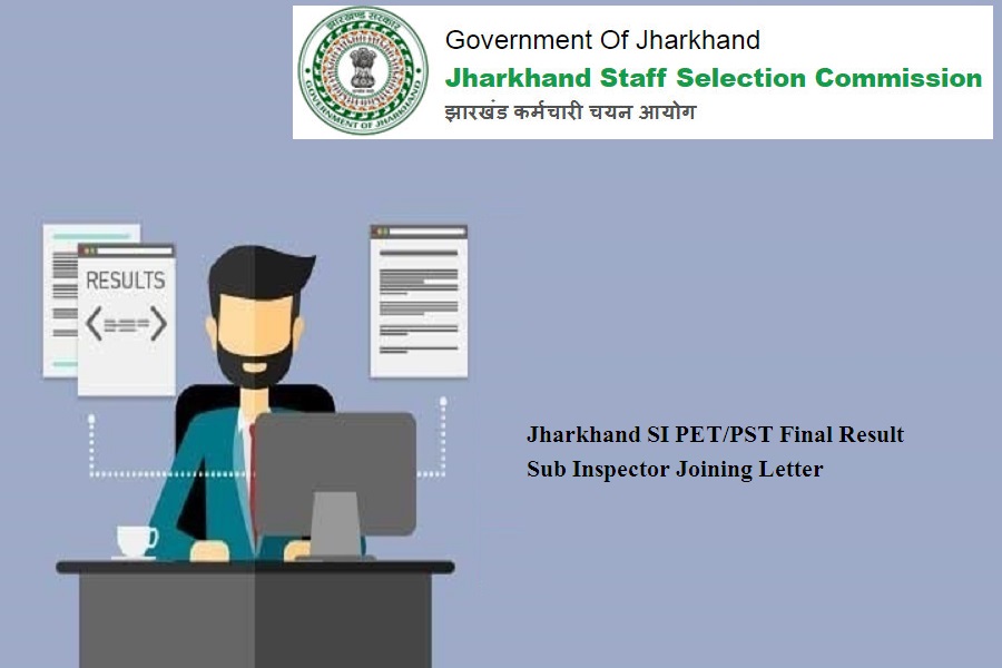 Jharkhand SI PET/PST Final Result 2024