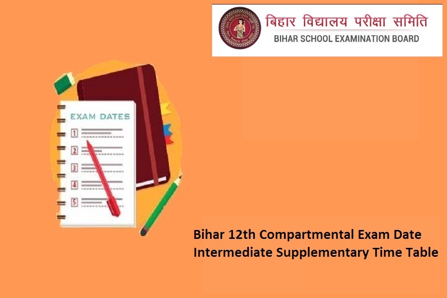 Bihar 12th Compartmental Exam Date 2023