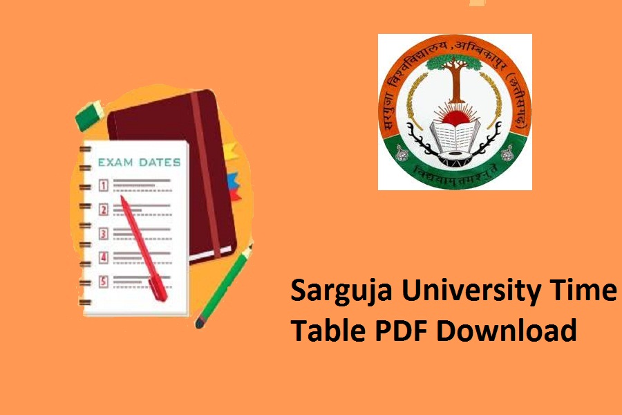Sarguja University Time Table 2023