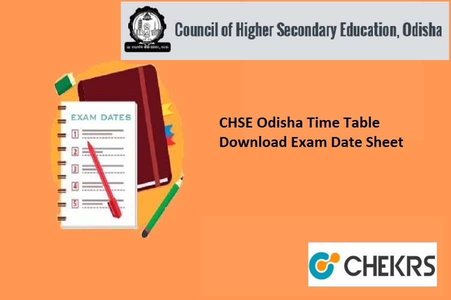 CHSE Odisha Time Table 2022