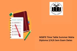 MSBTE Time Table Winter 2024 ~Maha Diploma 1/3/5 Sem Exam Dates