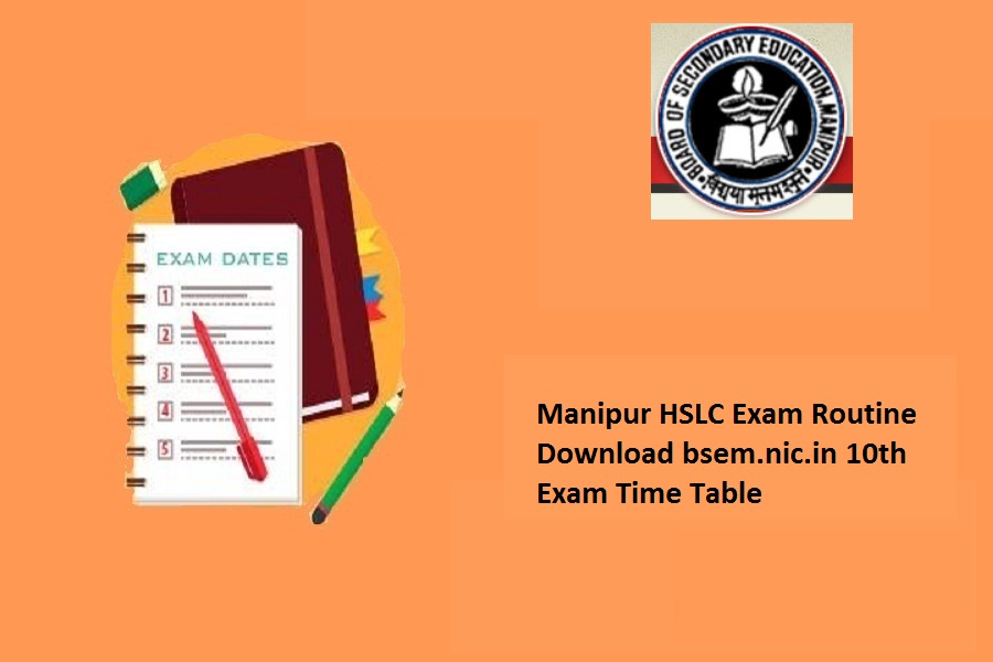 Manipur HSLC Routine 2023