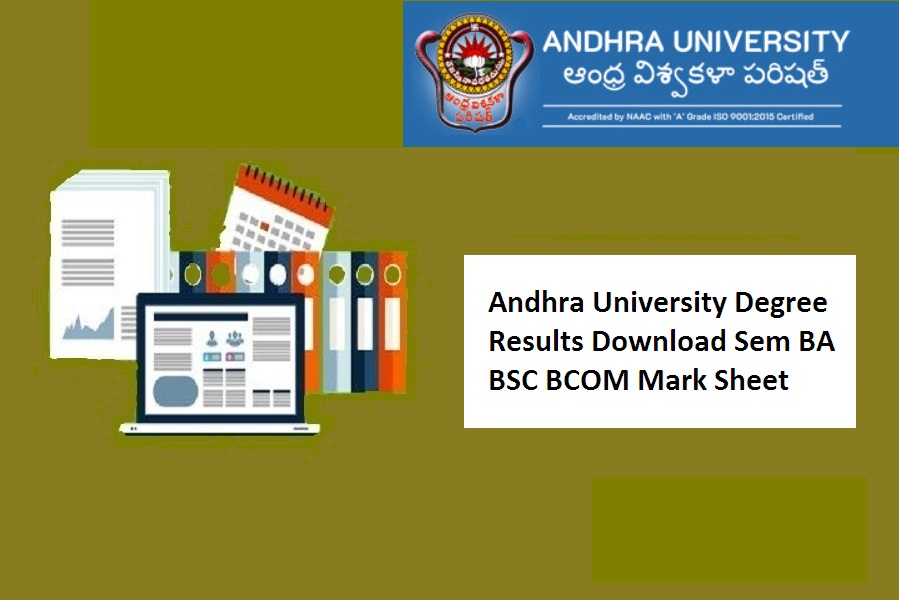 Andhra University Degree Results 2022