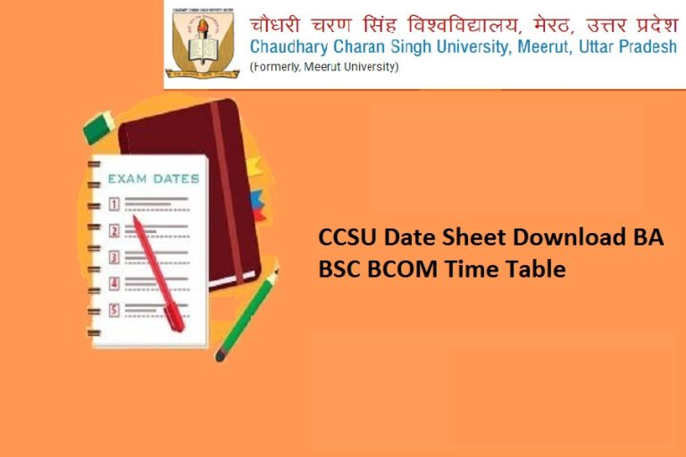 CCSU Date Sheet 2024 (Out) BA BSC 1st 2nd 3rd Year Time Table