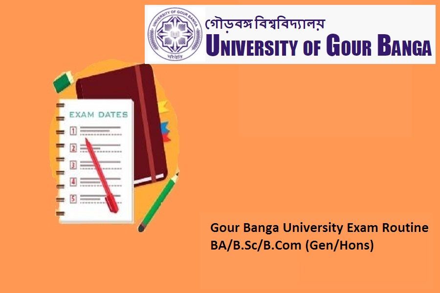 Gour Banga University Exam Routine 2022
