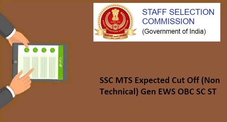 SSC MTS Expected Cut Off 2022